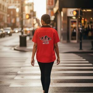 Womans Red Bowling Shirt